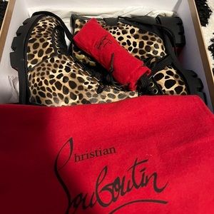 Lepord print Christian Louboutin size 39 only wore once. Please no low balls